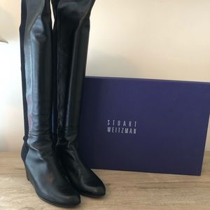 Stuart Weitzman black over the knee boots